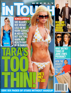 Illustration for article titled This Week In Tabloids: Jamie Lynn Still Pregnant; Tara Reid Too Skinny; Shiloh Utterly Unloved